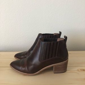 Madewell Bonham Brown Leather heeled Bootie